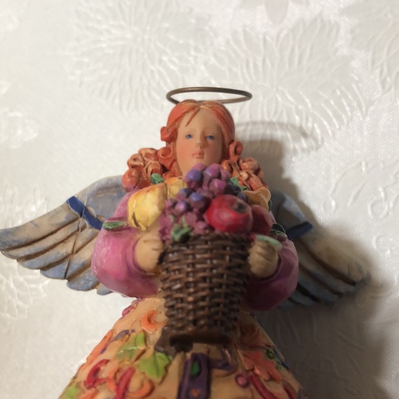 Vintage Fall Themed Jim Shore Bountiful Angel - Picture 3 of 8